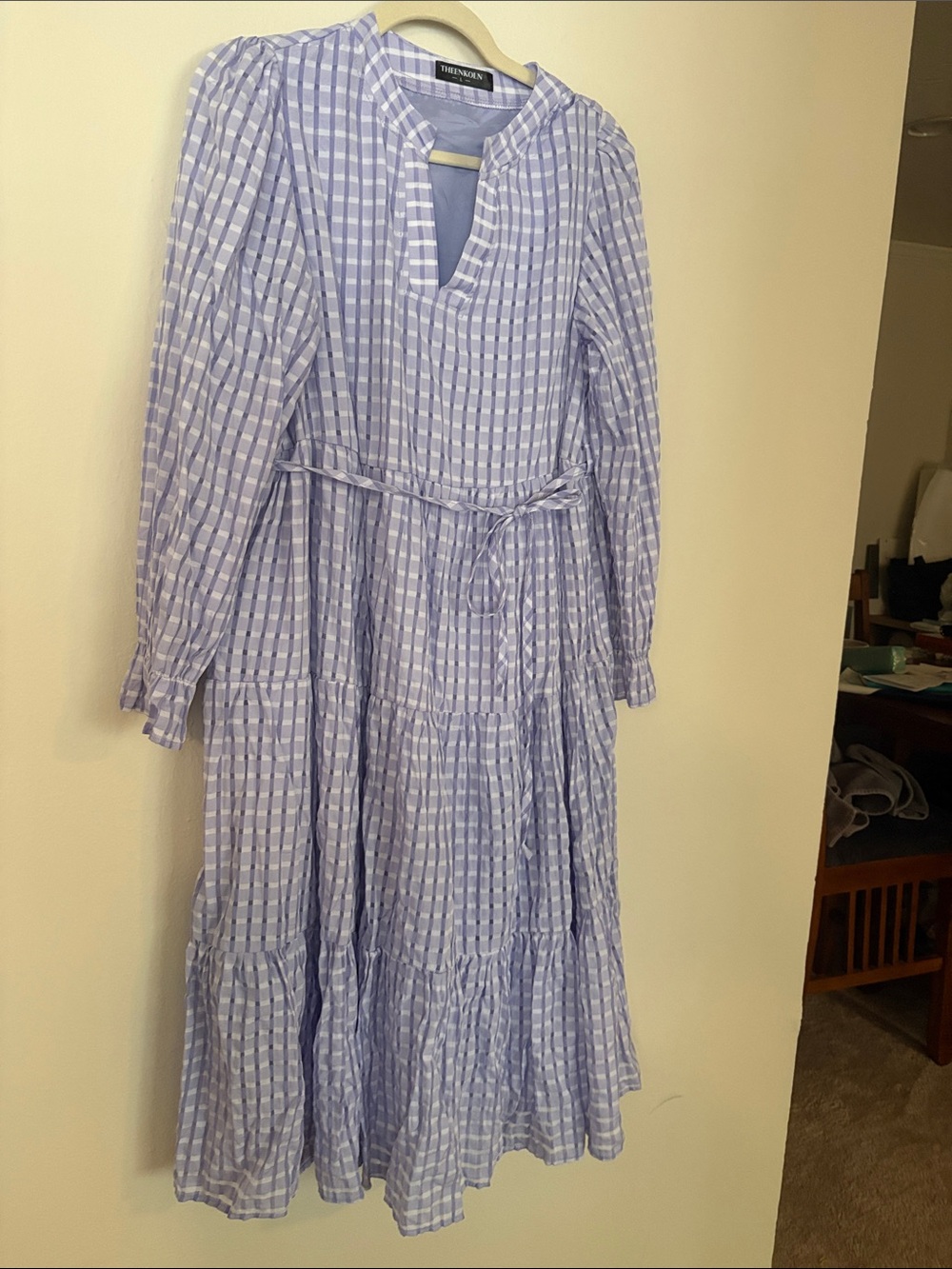 Lavender Gingham Dress